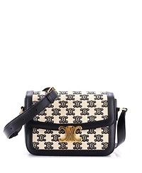 Pre-Owned Celine Medium Triomphe Shoulder Bag Triomphe Canvas