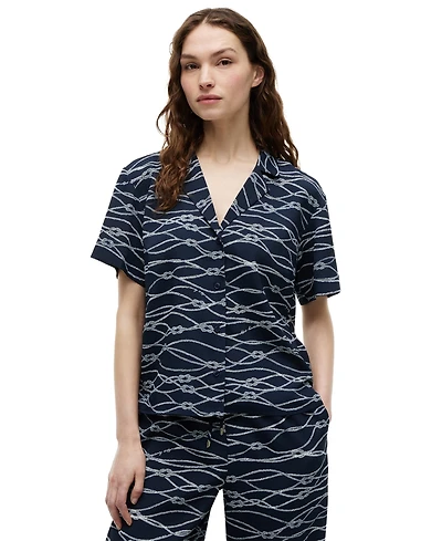 Tommy Hilfiger Women's Short-Sleeve Polyester Shirt