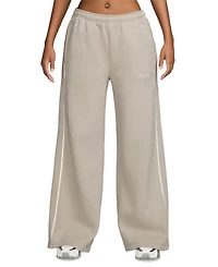 Nike Studio Fleece Women's Mid-Rise Wide-Leg Scallop Pants