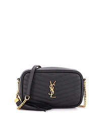 Pre-Owned Saint Laurent Mini Lou Camera Bag Matelasse Chevron Leather