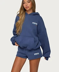 Edikted Women's New York Graphic Cotton-Blend Hoodie