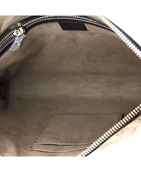 Pre-Owned Gucci Medium Wristlet Zip Pouch Gg Coated Canvas