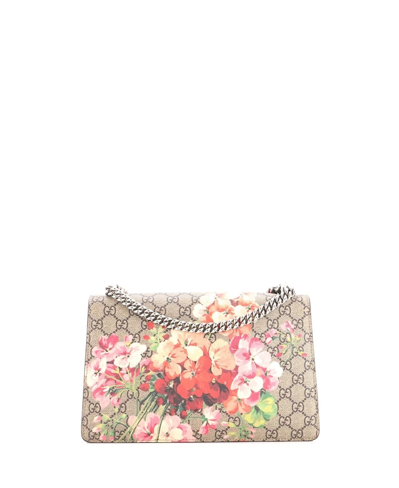 Pre-Owned Gucci Small Dionysus Bag Blooms Print Gg Coated Canvas