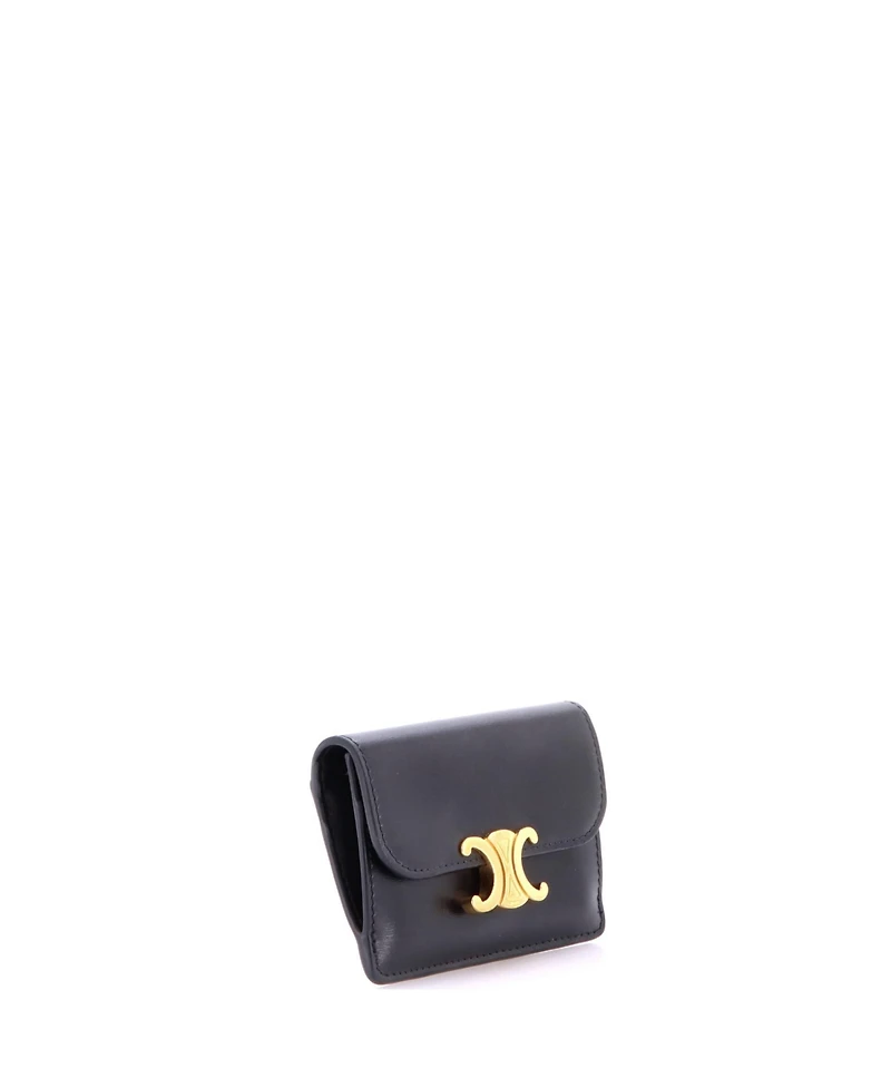 Pre-Owned Celine Triomphe Card Case Leather