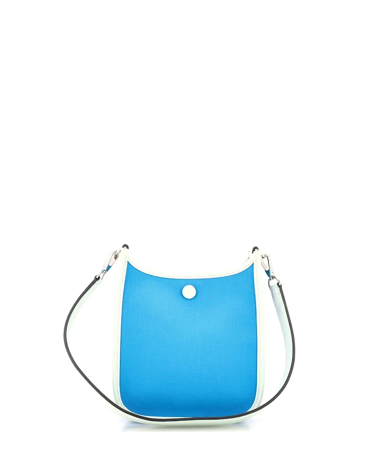 Pre-Owned HERMES Tpm Neo Evelyne Bag Toile and Leather