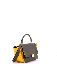 Pre-Owned Celine Small Tricolor Trapeze Bag Leather