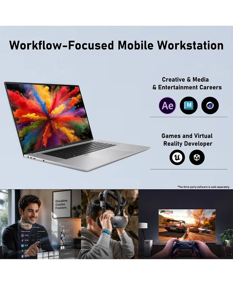 Hp ZBook Studio G11 16" Intel Core Ultra 7 165H, Rtx 1000 Ada, Windows 11 Pro Laptop