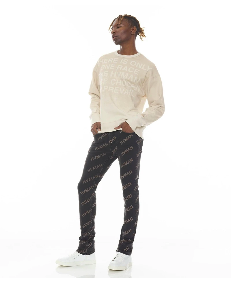 Hvman Chosen To Prevail x Cult Men's Graphic Oversized-Fit Sweatshirt