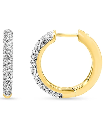 Forever Grown Diamonds Lab-Grown Diamond Hoop Earrings (2 ct. t.w.) Sterling Silver (Also 14k Gold-Plated Silver)