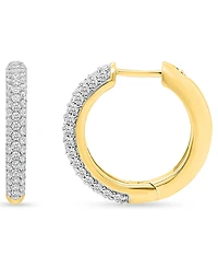 Forever Grown Diamonds Lab-Grown Diamond Hoop Earrings (2 ct. t.w.) Sterling Silver (Also 14k Gold-Plated Silver)