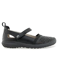 Jbu Women's Rya-Wide Mary Jane Round Toe Flats