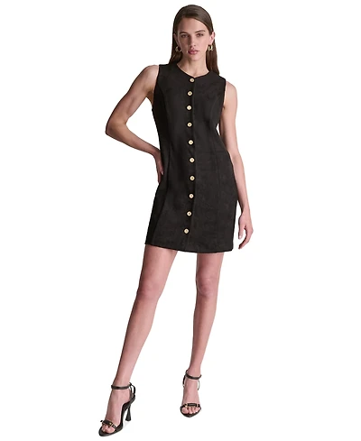 Bcbg Women's Suede A-Line Dress