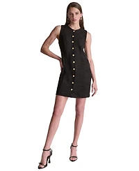 Bcbg Women's Suede A-Line Dress