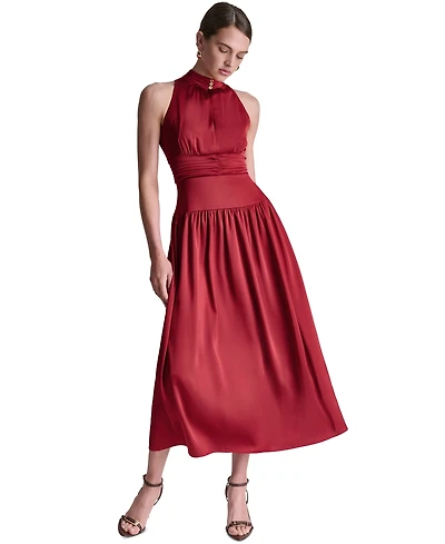 Bcbg Women's Mock Neck Maxi Dress