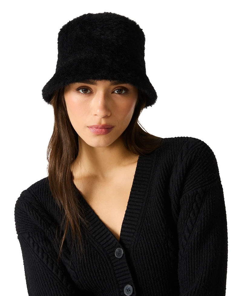 Steve Madden Fuzzy Bucket Hat