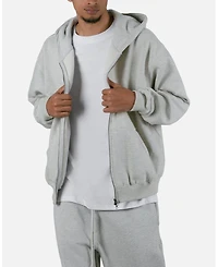 mnml Men's Basic Full-Zip Relaxed-Fit Heavyweight-Cotton Hoodie