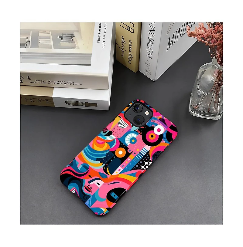 Lisen 2-Layer Raised-Camera-Ring Phone Case Compatible with Apple iPhone