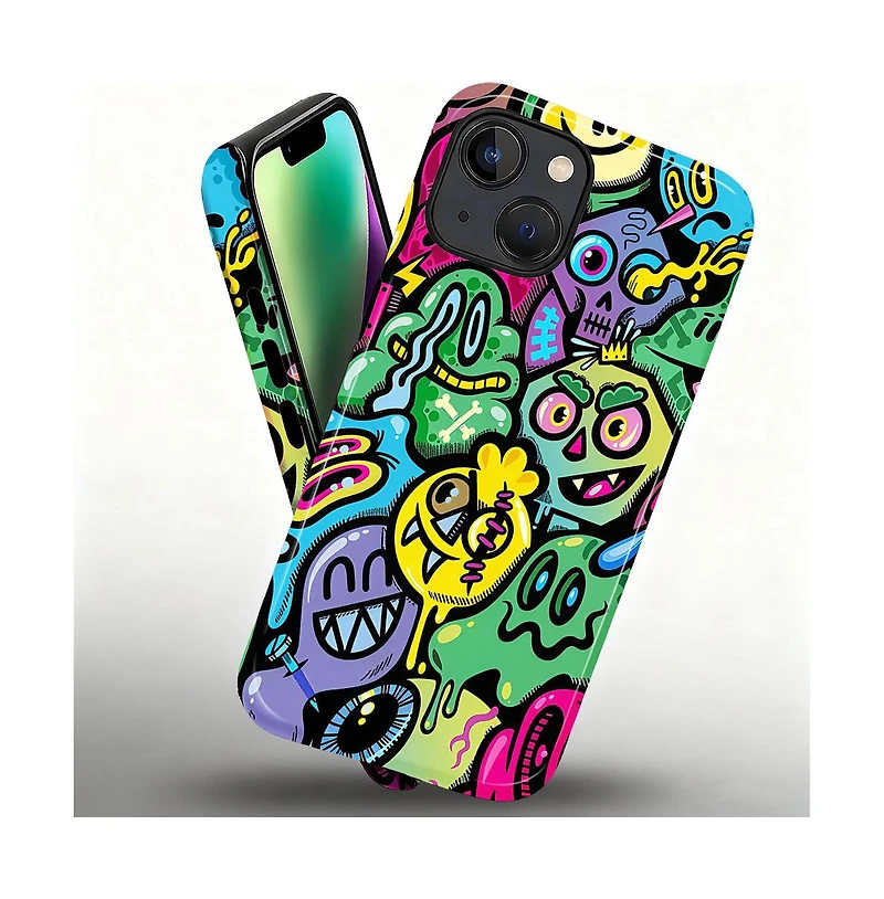Lisen Neon Mutants 2-Layer Phone Case Compatible with Apple iPhone 15 Pro