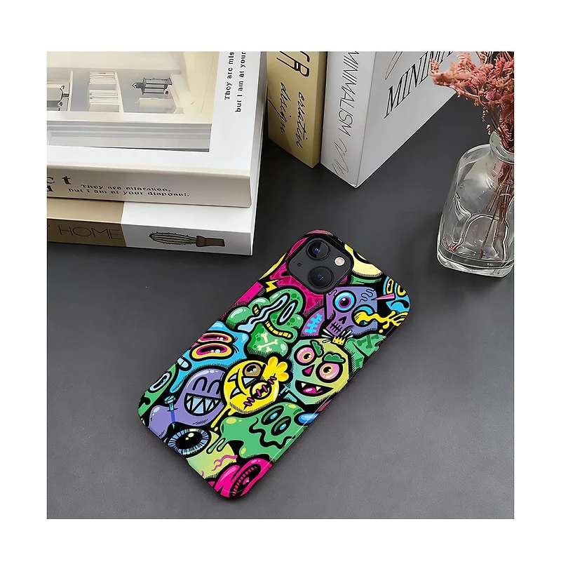 Lisen Neon Mutants 2-Layer Phone Case Compatible with Apple iPhone 15 Pro