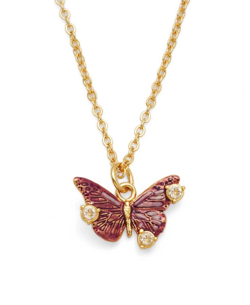Fable England Hera Butterfly Necklace in Gold