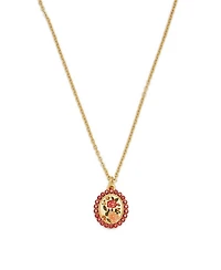 Fable England Eve Floral Necklace in Gold