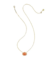 Kendra Scott 14k Gold-Plated Pumpkin 19" Adjustable Pendant Necklace