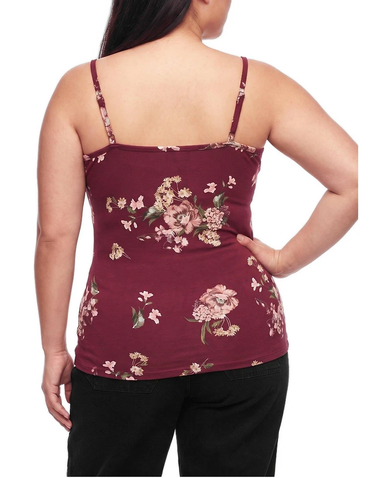 Torrid Plus Foxy Floral-Print Scoop Neck Camisole