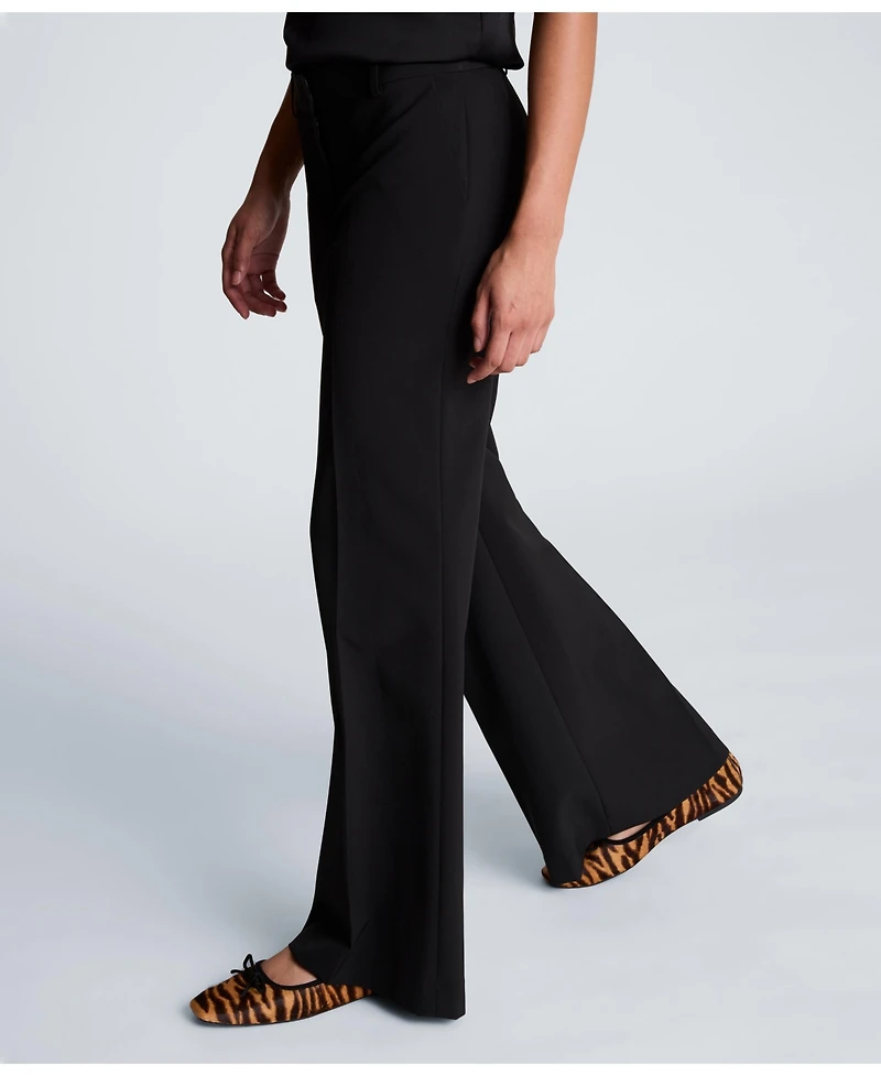 Kenneth Cole Women's Luxe Twill Flare Leg Pant