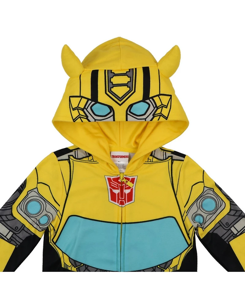 Transformers Toddler Boys' 2T-5T Bumblebee Hooded Footless Union Suit