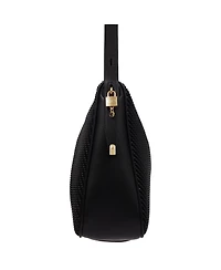 Jason Wu Haywood Double Zip Hobo Bag with 3D Rope Pleated Detail