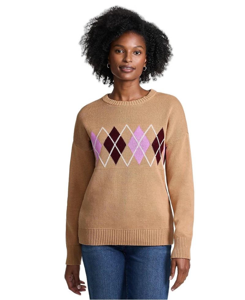 Lands' End Women's Drifter Jacquard Sweater