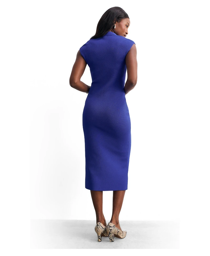 The Fold Women's Sculpted Contour Midi Dress