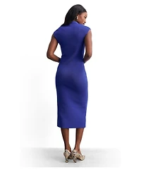 The Fold Women's Sculpted Contour Midi Dress