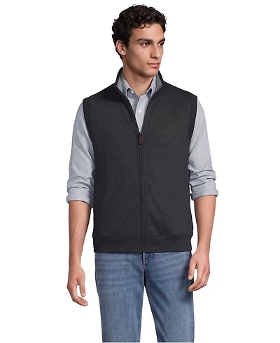 Lands' End Men's Bedford Rib Full Zip Vest