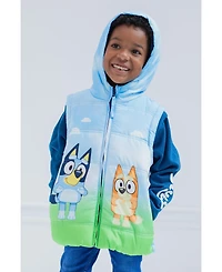 Bluey Toddler Girls 2T and 3T Zip Up Vest Jacket