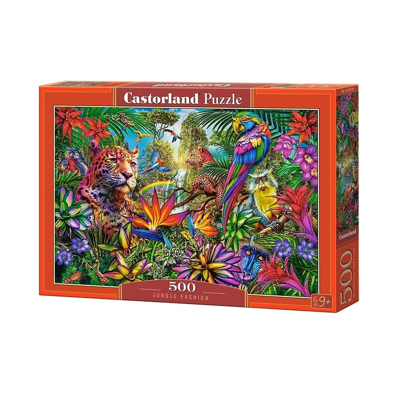 Castorland Jungle Fashion 500-Piece Puzzle, Ages 14+
