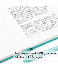 Danrong Hardcover Ruled Lined Journals Set with Pen Holder Retractable Pens School Business Supplies