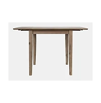 Jofran Acacia Drop-Leaf Coastal Wire-Brushed Acacia Dining Table
