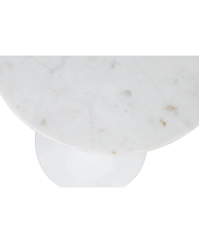 Jofran Camille Solid Marble and Iron Modern Luxury Accent Tables (Set of 2