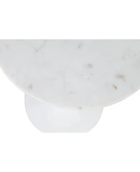 Jofran Camille Solid Marble and Iron Modern Luxury Accent Tables (Set of 2