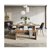 Maddox Mid-Century Modern Faux Leather Upholstered Dining Chair (Set of 2)