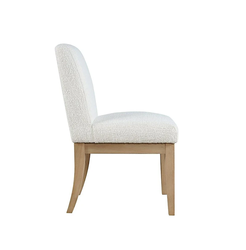 Jofran Sequoia Modern Rustic Solid Wood Upholstered Parsons Dining Chair (Set of 2