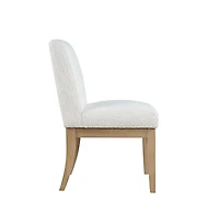 Jofran Sequoia Modern Rustic Solid Wood Upholstered Parsons Dining Chair (Set of 2