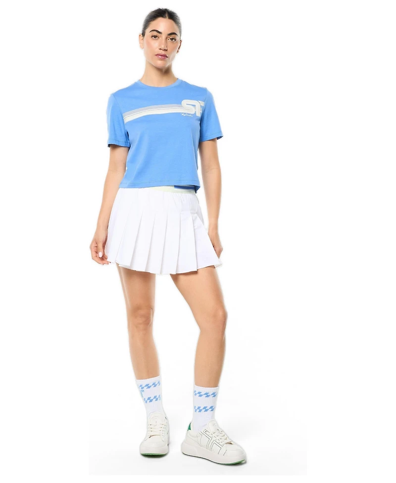 Sergio Tacchini Women's Corsa Cropped Crewneck T-Shirt