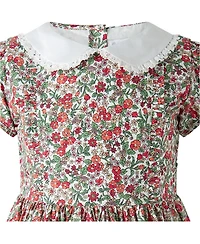 Rachel Riley Toddler Girls' 2T-5T Botanical Frill Front Puff Sleeve Dress