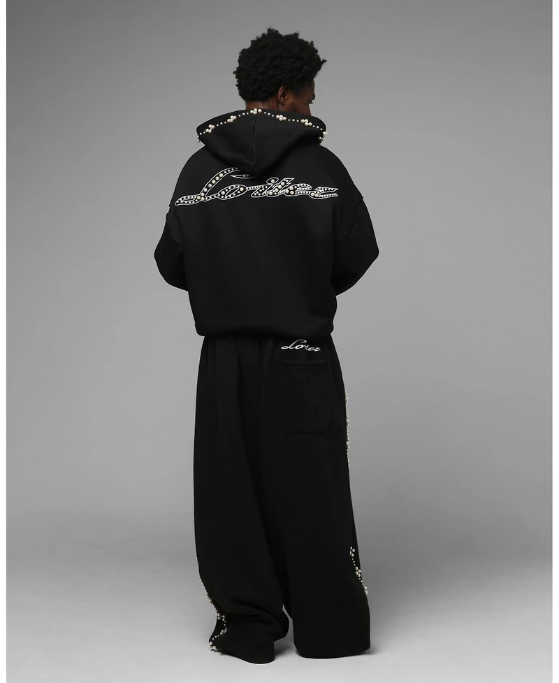 Loiter Men's Oversized Graphic Full-Zip Hoodie