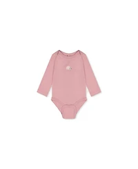 Deux par Baby Girls 3M-24M Three Pack Cotton Onesie Purple Hedgehog Print