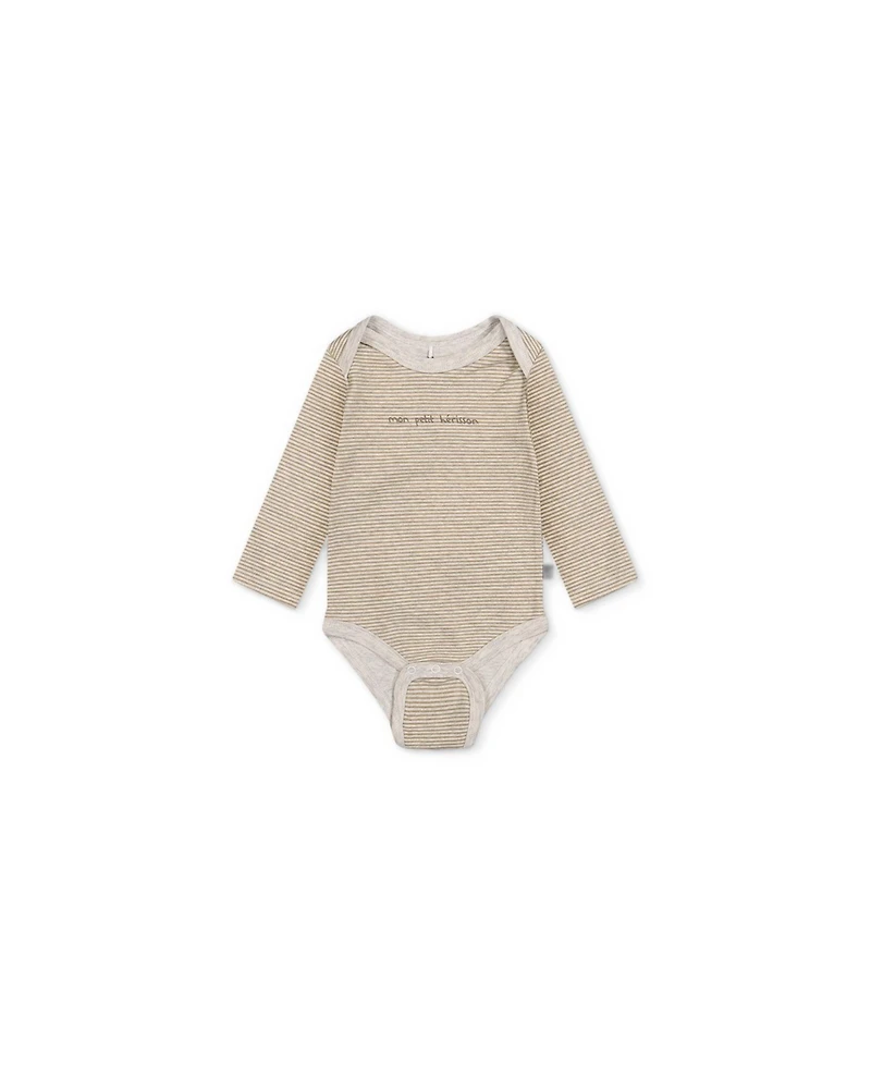 Deux par Baby Boys 3M-24M Three Pack Cotton Onesie Brown Printed Hedgehogs