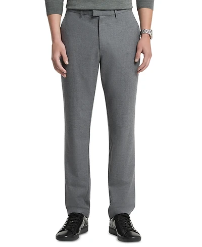 Michael Kors Men's Straight-Fit Wool-Blend Flat-Front Finn Trousers, Created for Macy's