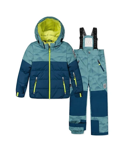 Deux par Toddler Boys' 2T-5T Play Hooded Jacket and Snow Pants, 2-Piece Set